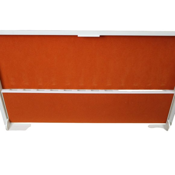 Large Plastic Silverware Storage Box with a Floral Design - Picture 11 of 12